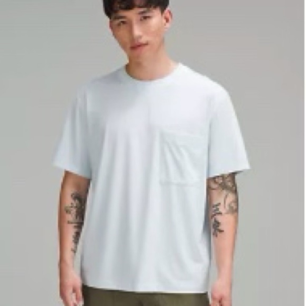 Lululemon Fundamental Oversized T Shirt with Pocket - Powder Blue